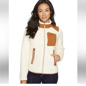 Marmot Women's White and Brown Ski Jacket